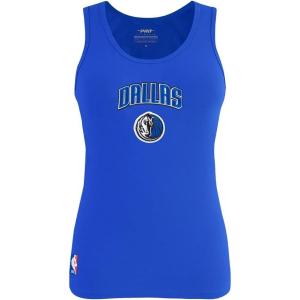 Pro Standard NBA Womens Womens NBA Classic Chenille Cotton Tank Top(Royal Blue)