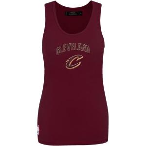 Pro Standard NBA Womens Womens NBA Classic Chenille Cotton Tank Top(Wine)