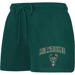 Pro Standard NBA Womens Womens NBA Classic Chenille Fleece Fleece Short(Forest Green)