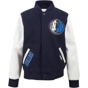 Pro Standard NBA boys Pro Standard Big Boys Nba Classic Chenille Wool Varsity Jacket(Midnight Navy/White)