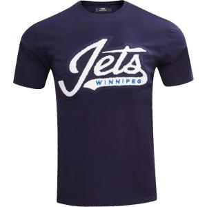 Pro Standard NHL Mens Mens NHL Classic Chenille Short Sleeve Tee(Midnight Navy)