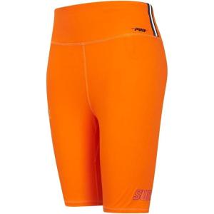 Pro Standard Womens NBA Classic Chenille Cotton Span Bike Short(Orange)