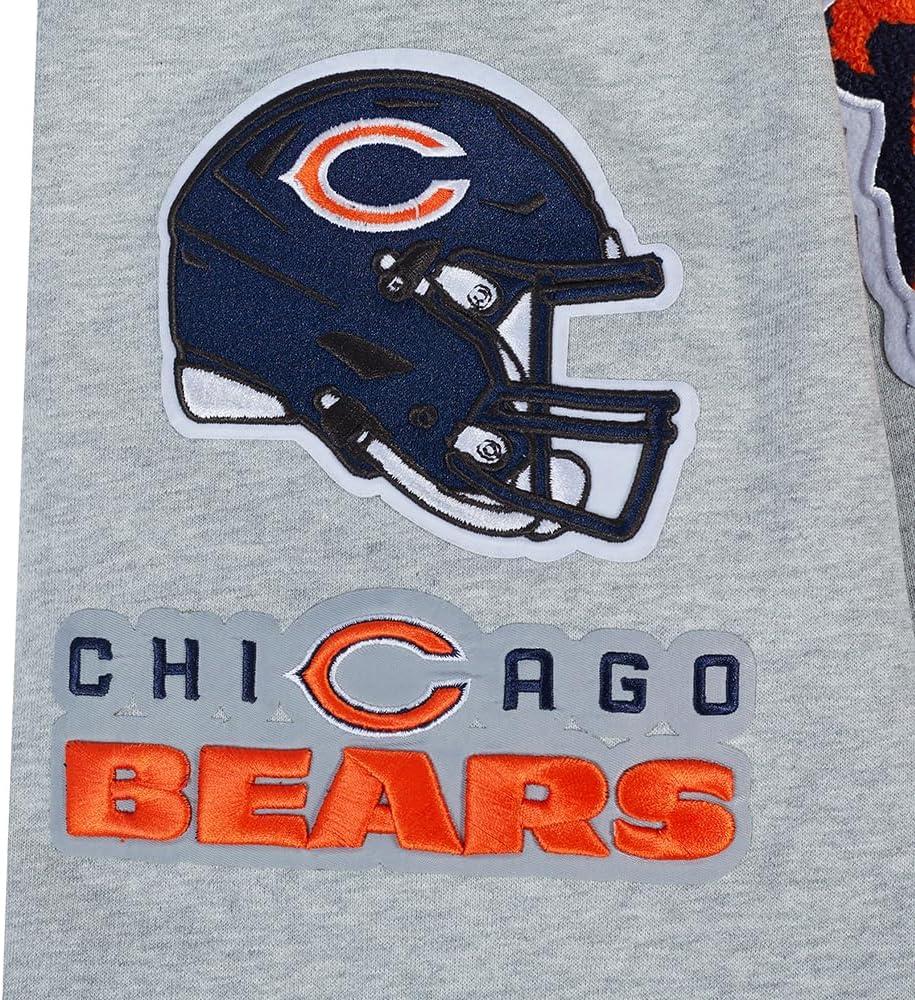 image:imagePro Standard Mens NFL Chicago Bears Old English Crewneck Sweatshirt Heather Grey
