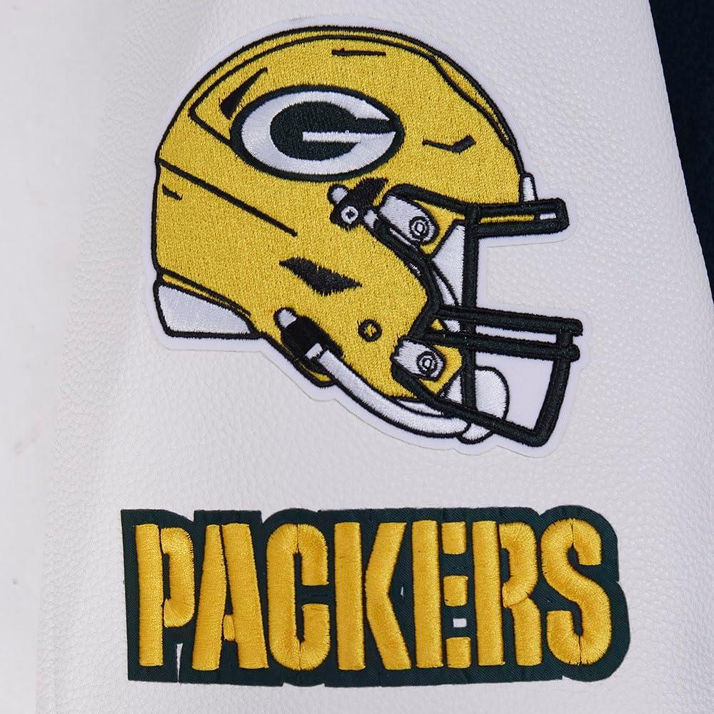 image:imagePro Standard Mens NFL Green Bay Packers Old English Varsity Jacket
