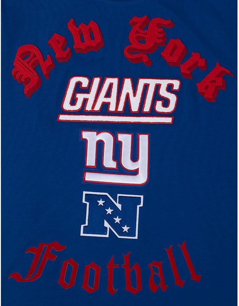 image:imagePro Standard Mens NFL New York Giants Old English Short Sleeve Tee Dodger Blue
