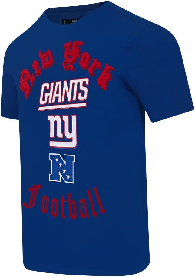 image:imagePro Standard Mens NFL New York Giants Old English Short Sleeve Tee Dodger Blue