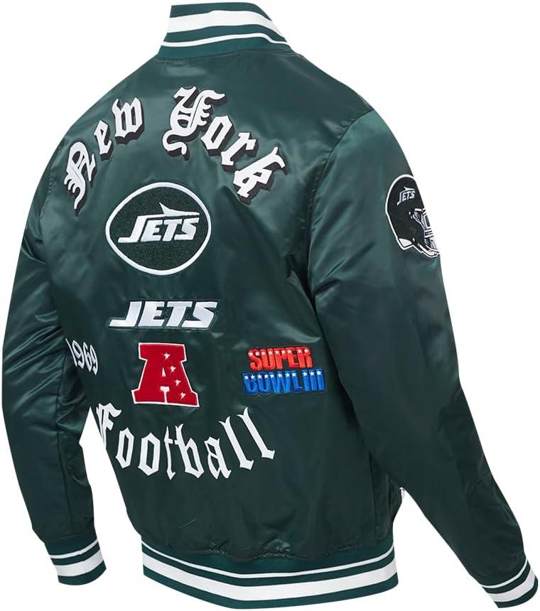 image:imagePro Standard Mens NFL New York Jets Old English Satin Jacket