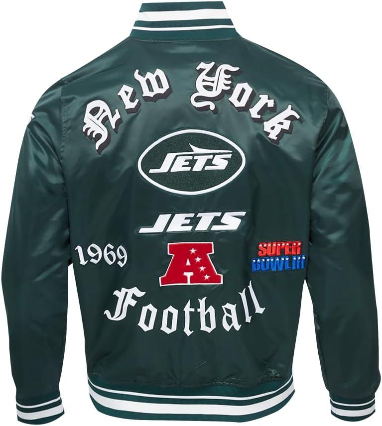 image:imagePro Standard Mens NFL New York Jets Old English Satin Jacket