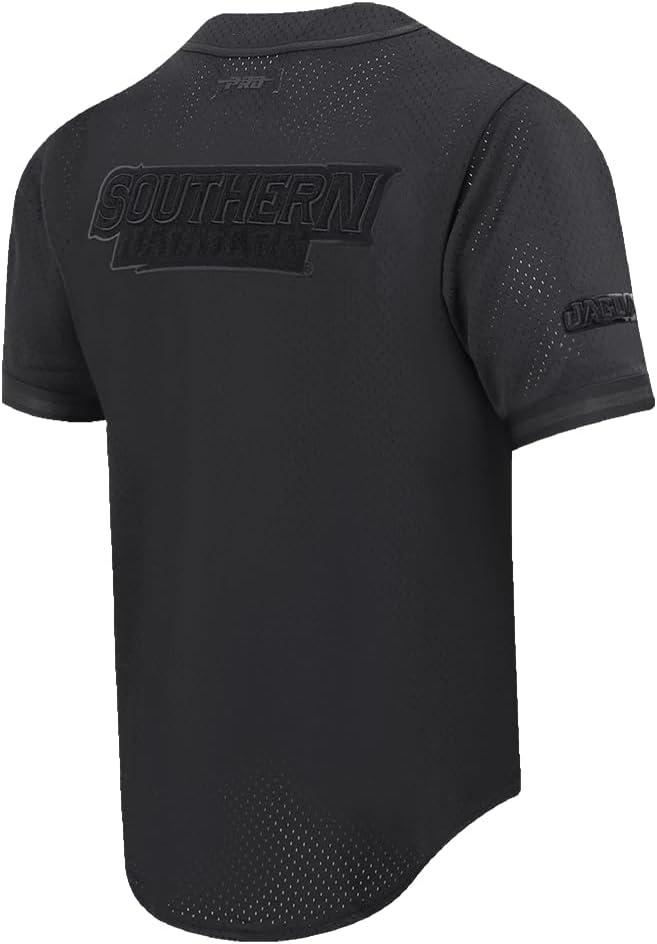 image:imagePro Standard NCAA Mens Mens College Classic Triple Black Mesh Button Down TopJet Black