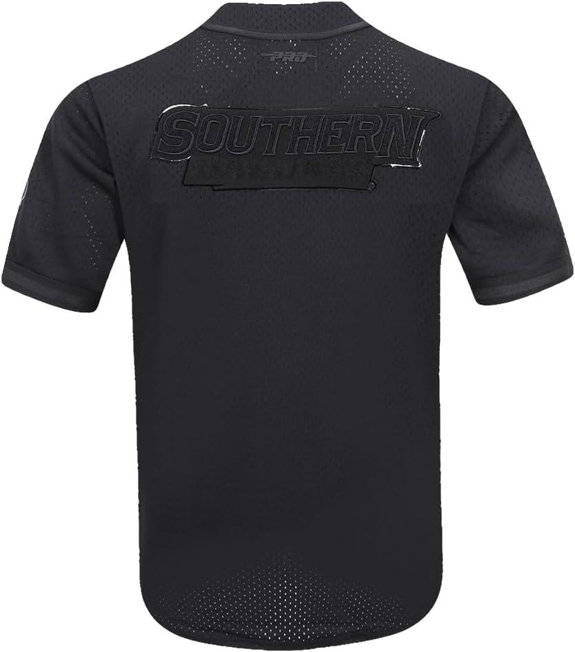 image:imagePro Standard NCAA Mens Mens College Classic Triple Black Mesh Button Down TopJet Black