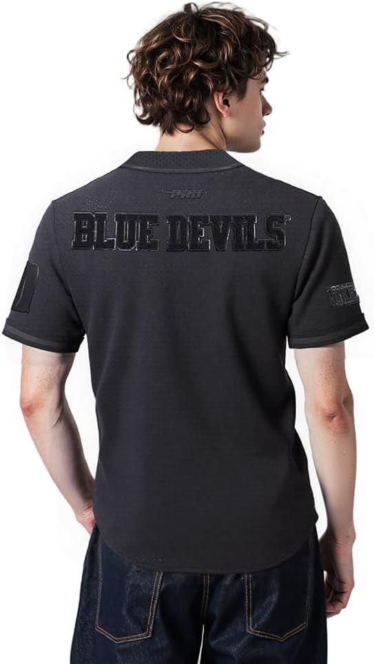 image:imagePro Standard NCAA Mens Mens College Classic Triple Black Mesh Button Down TopJet Black