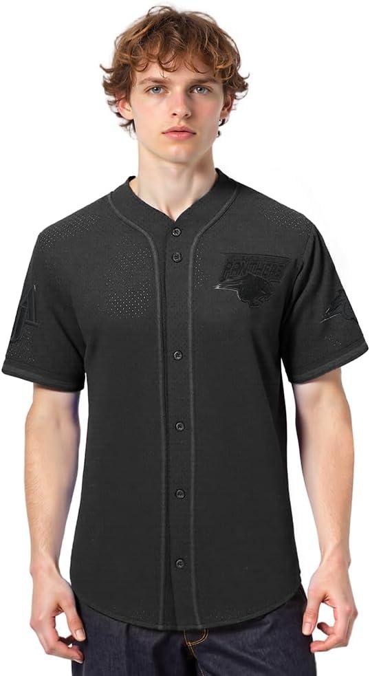 image:imagePro Standard NCAA Mens Mens College Classic Triple Black Mesh Button Down TopJet Black