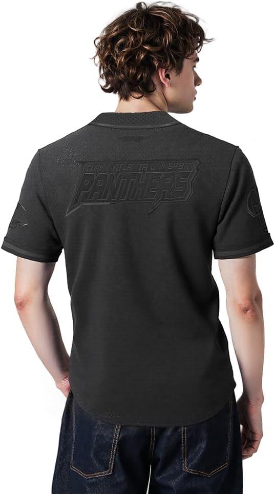 image:imagePro Standard NCAA Mens Mens College Classic Triple Black Mesh Button Down TopJet Black