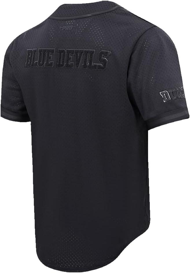 image:imagePro Standard NCAA Mens Mens College Classic Triple Black Mesh Button Down TopJet Black