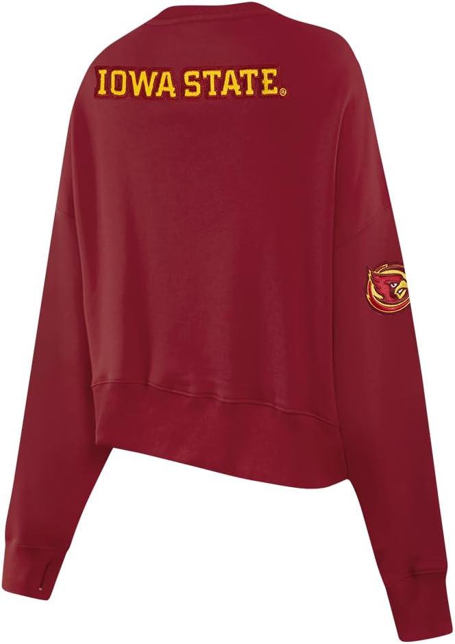 image:imagePro Standard NCAA womens Womens College Classic Essentials Brushed Back French Terry Crewneck SweatshirtCardinal Red