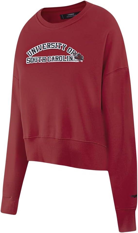 image:imagePro Standard NCAA womens Womens College Classic Essentials Brushed Back French Terry Crewneck SweatshirtCardinal Red