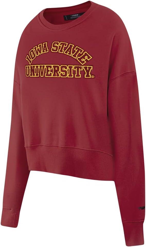 image:imagePro Standard NCAA womens Womens College Classic Essentials Brushed Back French Terry Crewneck SweatshirtCardinal Red