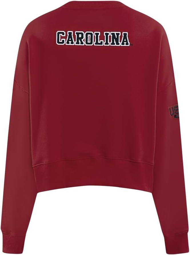 image:imagePro Standard NCAA womens Womens College Classic Essentials Brushed Back French Terry Crewneck SweatshirtCardinal Red