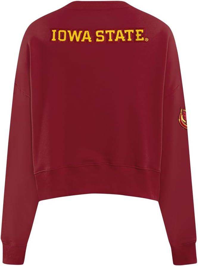 image:imagePro Standard NCAA womens Womens College Classic Essentials Brushed Back French Terry Crewneck SweatshirtCardinal Red