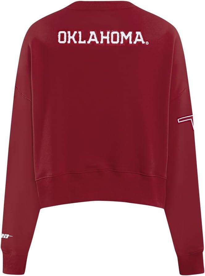 image:imagePro Standard NCAA womens Womens College Classic Essentials Brushed Back French Terry Crewneck SweatshirtCardinal Red