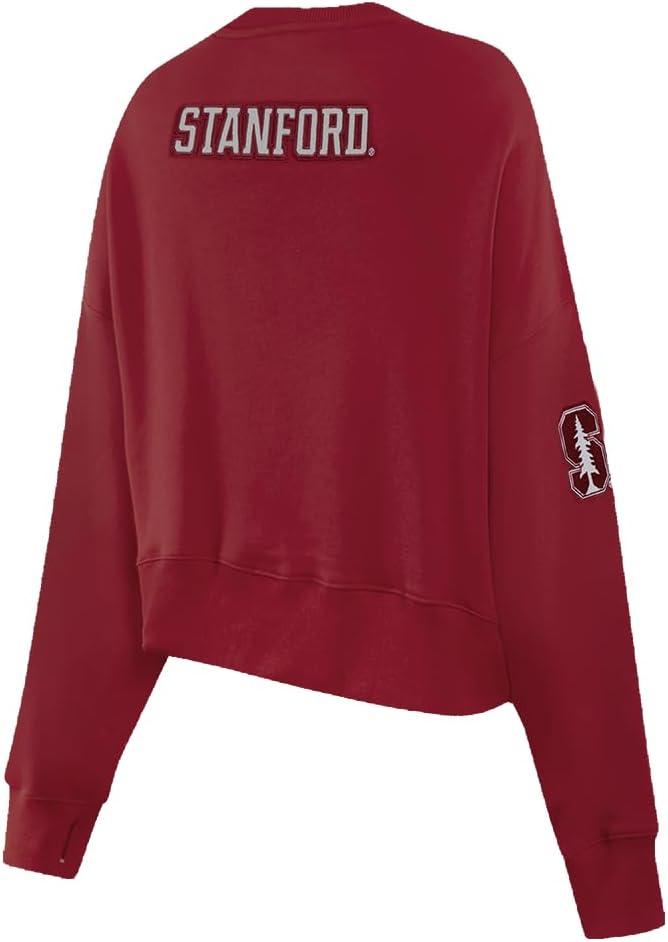 image:imagePro Standard NCAA womens Womens College Classic Essentials Brushed Back French Terry Crewneck SweatshirtCardinal Red