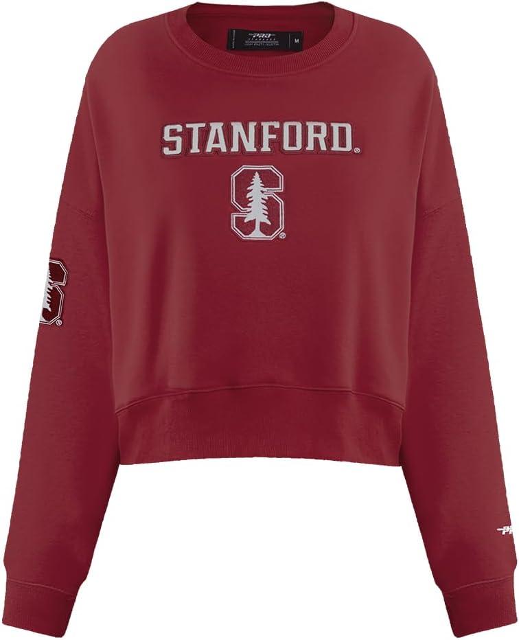 image:imagePro Standard NCAA womens Womens College Classic Essentials Brushed Back French Terry Crewneck SweatshirtCardinal Red