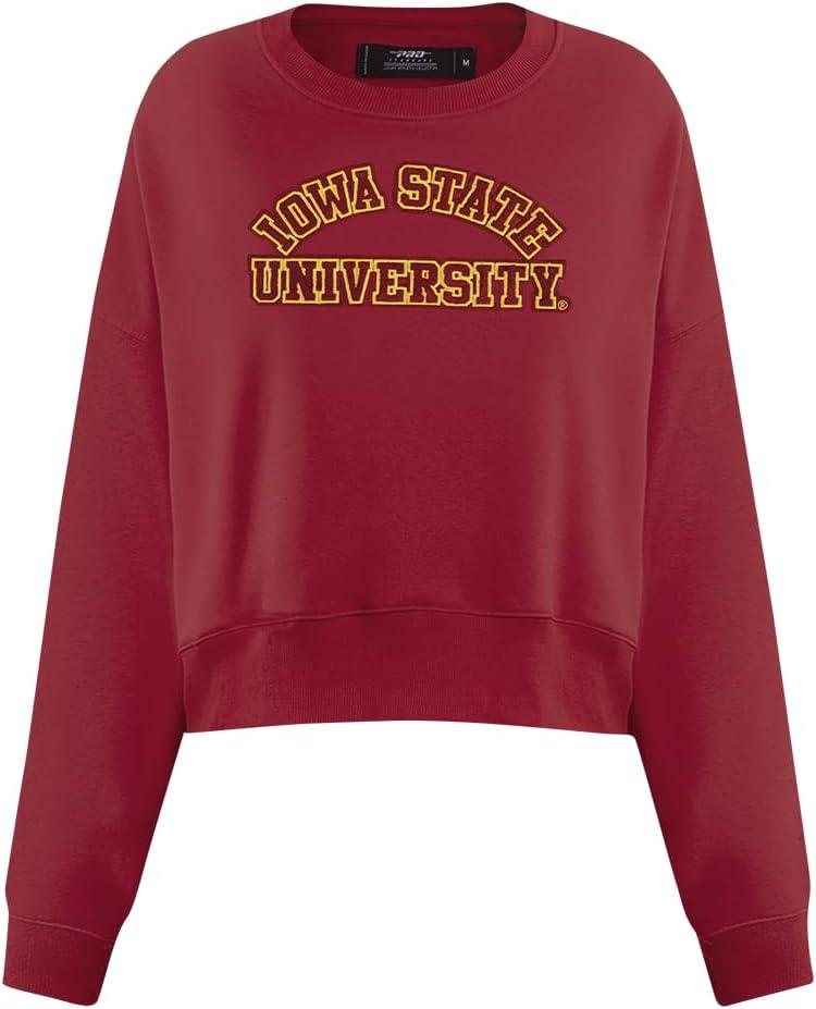 image:imagePro Standard NCAA womens Womens College Classic Essentials Brushed Back French Terry Crewneck SweatshirtCardinal Red