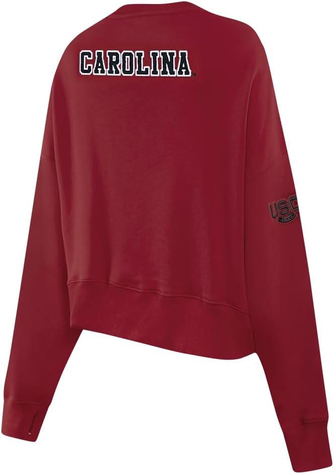 image:imagePro Standard NCAA womens Womens College Classic Essentials Brushed Back French Terry Crewneck SweatshirtCardinal Red