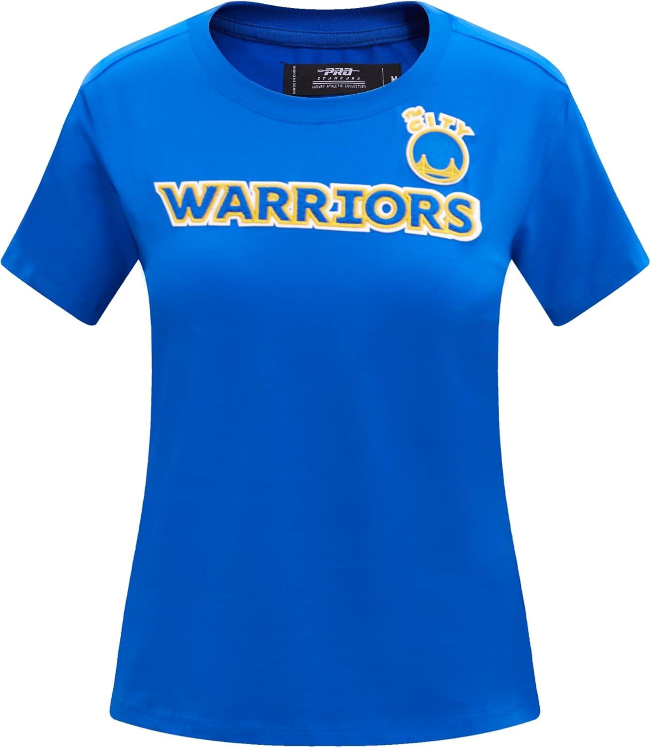 image:imageWomens NBA Classic Chenille Cotton Short Sleeve Slim Fit TeeRoyal Blue
