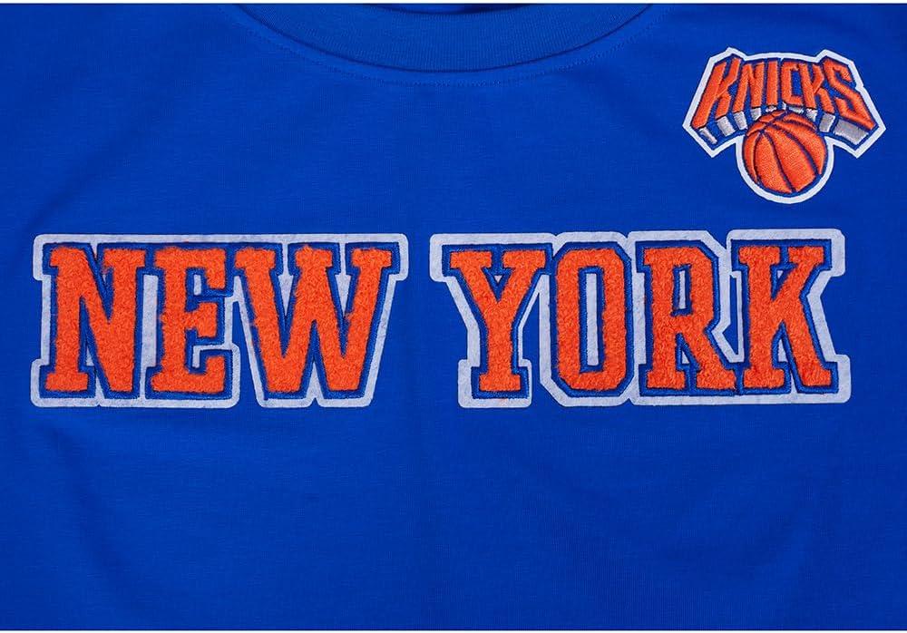 image:imageWomens NBA Classic Chenille Cotton Short Sleeve Slim Fit TeeRoyal Blue
