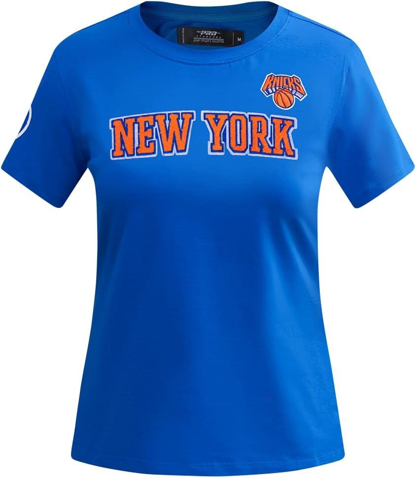 image:imageWomens NBA Classic Chenille Cotton Short Sleeve Slim Fit TeeRoyal Blue