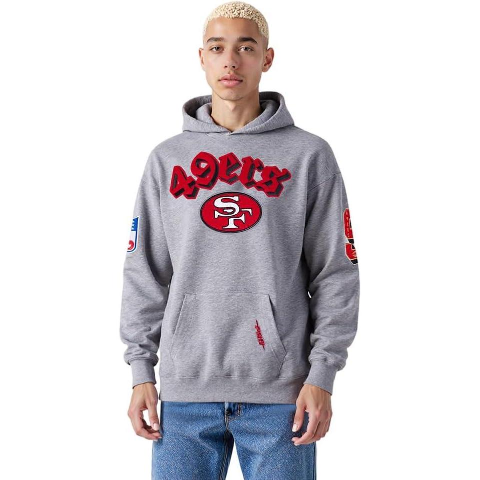 image:imagePro Standard Mens NFL Best Of Varsity JacketDark Heather Gray