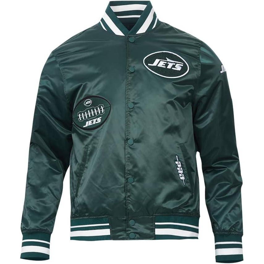 image:imagePro Standard Mens NFL New York Jets Old English Satin Jacket