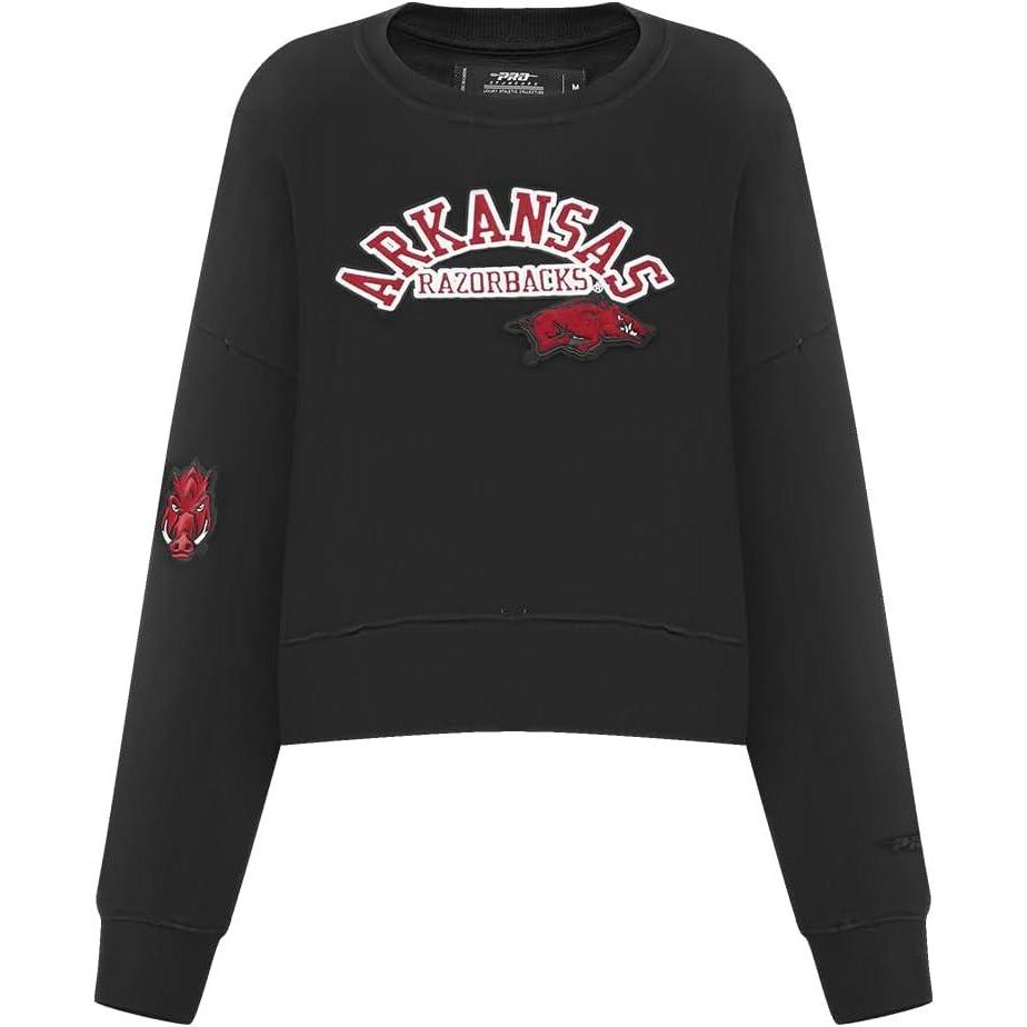 image:imagePro Standard NCAA womens Womens College Classic Essentials Brushed Back French Terry Crewneck SweatshirtCardinal Red
