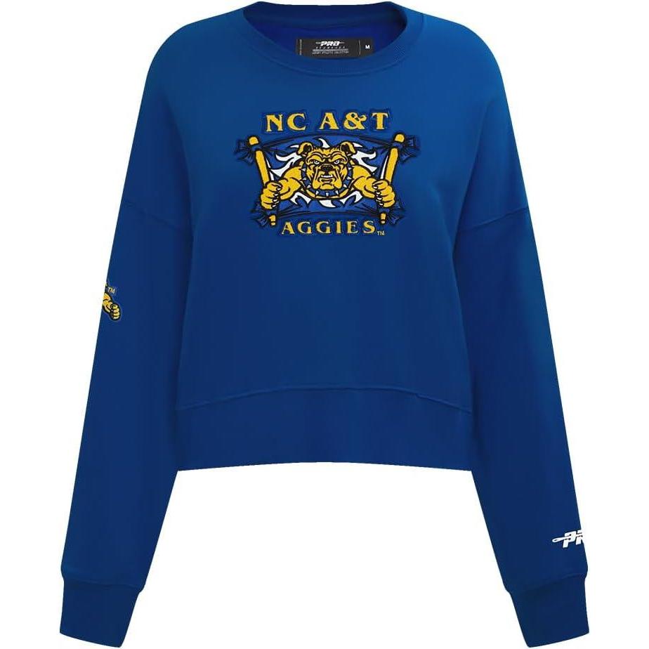 image:imagePro Standard NCAA womens Womens College Classic Essentials Brushed Back French Terry Crewneck SweatshirtDodger Blue