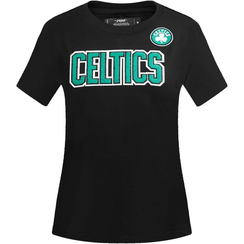 image:imageWomens NBA Classic Chenille Cotton Short Sleeve Slim Fit TeeBlack