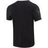 Mens NBA Classic Triple Black Cotton Short Sleeve Tee(Black)