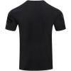Mens NBA Classic Triple Black Cotton Short Sleeve Tee(Black)