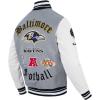Pro Standard Mens NFL Baltimore Ravens Old English Varsity Jacket