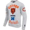 Pro Standard Mens NFL Chicago Bears Old English Crewneck Sweatshirt Heather Grey