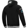 Pro Standard Mens NFL Classic Satin Pull Over Hoodie(Black)