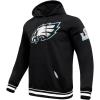 Pro Standard Mens NFL Classic Satin Pull Over Hoodie(Black)