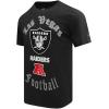 Pro Standard Mens NFL Las Vegas Raiders Old English Short Sleeve Tee Black