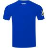 Pro Standard Mens NFL Los Angeles Rams Old English Short Sleeve Tee Royal Blue