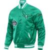 Pro Standard Mens NFL Old English Satin Jacket(Kelly Green)