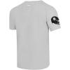 Pro Standard Mens NFL Pittsburgh Steelers Old English Short Sleeve Tee Heather Grey