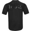 Pro Standard NCAA Mens Mens College Classic Triple Black Mesh Button Down Top(Jet Black)