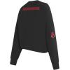 Pro Standard NCAA womens Womens College Classic Essentials Brushed Back French Terry Crewneck Sweatshirt(Cardinal Red)