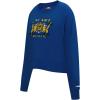 Pro Standard NCAA womens Womens College Classic Essentials Brushed Back French Terry Crewneck Sweatshirt(Dodger Blue)