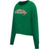 Pro Standard NCAA womens Womens College Classic Essentials Brushed Back French Terry Crewneck Sweatshirt(Kelly Green)